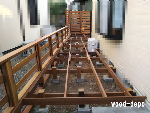 ウッドデッキ施工例003e