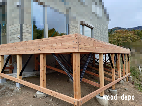 ウッドデッキ施工例130c