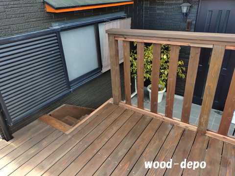 ウッドデッキ施工例131g